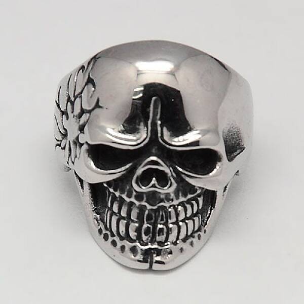 Unique Halloween Jewelry Skull Rings for Men