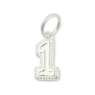 Number Series 925 Sterling Silver Charms