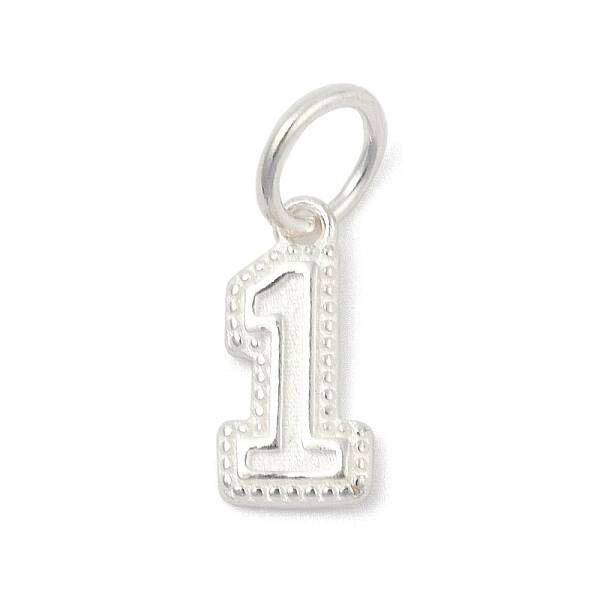 Number Series 925 Sterling Silver Charms