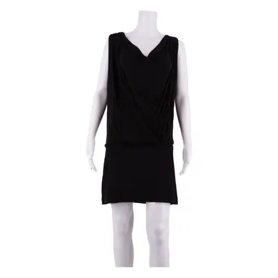 MASSIMO DUTTI Womens Shift Dress Black Sleeveless Knee Length S