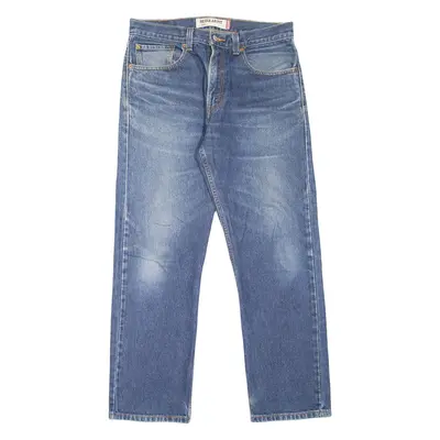 LEVI'S 505 Jeans Mens Blue Regular Straight Stone Wash W33 L30