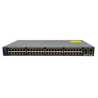 WS-C2960-48TC-L-C3 Cisco Catalyst 2960 Series 2960-48TC 48 x RJ-45 Ports 10/100Base-TX + 2 x Combo SFP Ports Layer 2 Managed ...