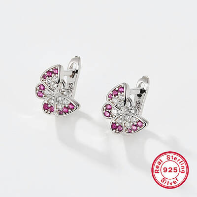 Anti-Tarnish Rhodium Plated Platinum Plated 925 Sterling Silver Hoop Earrings