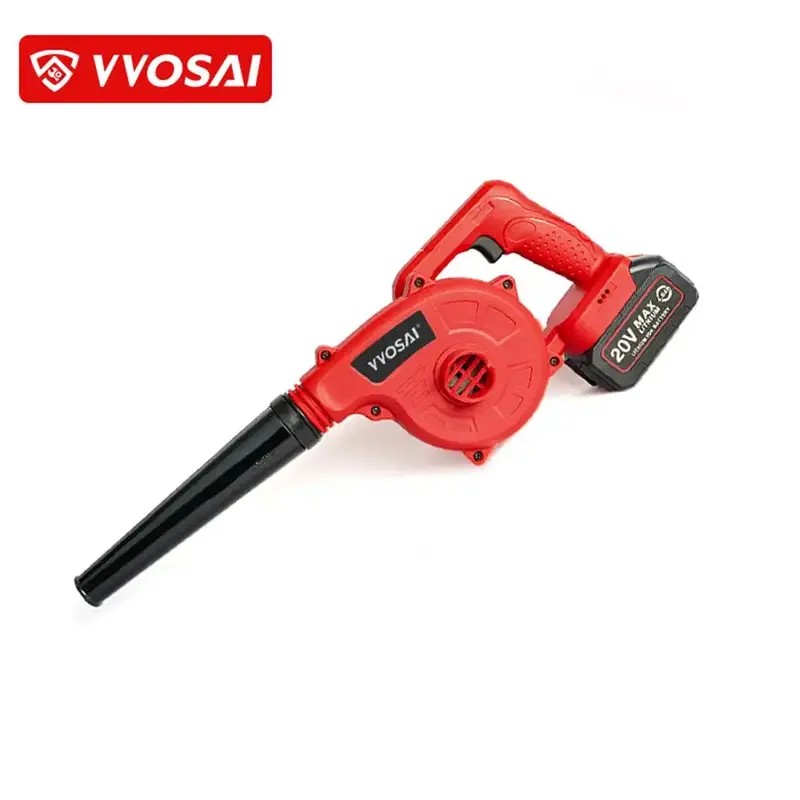 VVOSAI 20V Cordless Blower, 1 Set Rechargeable Handheld Blower for Blowing Leaves, Multi-application Cleaning Blower for Gar...