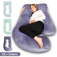 Chilling Home Pregnancy Pillows for sleeping, J Shaped Full Body Maternity Pillow 58-63 inch,Pregnant Women Must Haves,Suppor...