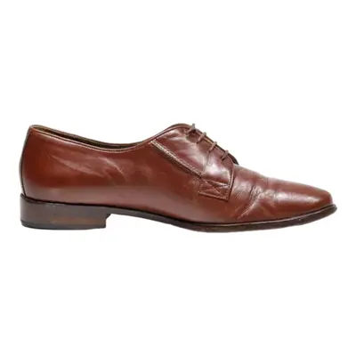 ALFANI Oxford Shoes Brown Leather Mens UK 9.5