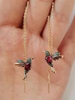 Creative Bird Design Earrings, Fashion Jewelry for Party, Daily Clothing Decor, Trendy All-match & Exquisite Jewelry for Birt...