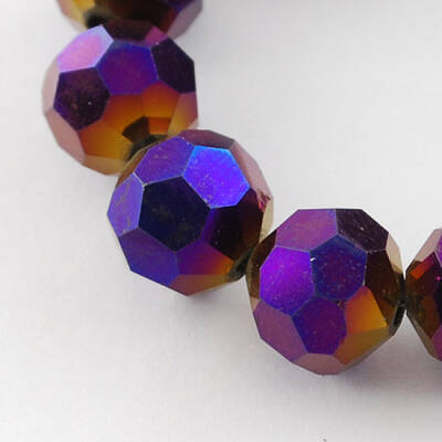 Electroplate Glass Bead Strands