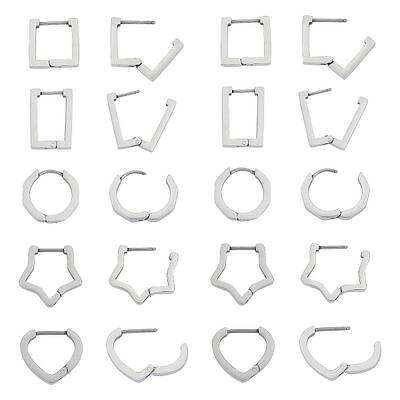 304 Stainless Steel Huggie Hoop Earrings