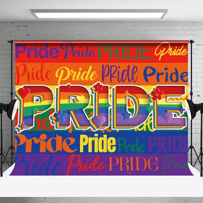 Pride Repeat Colorful Rinbow Strip Dance Backdrop - Aperturee