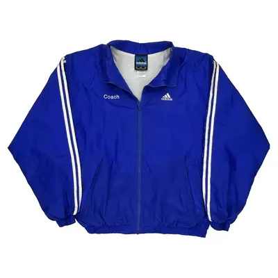 Coach Adidas Jacket - XL Navy Nylon