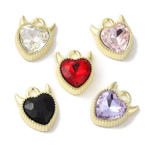 Heart Rack Plating Alloy Charms