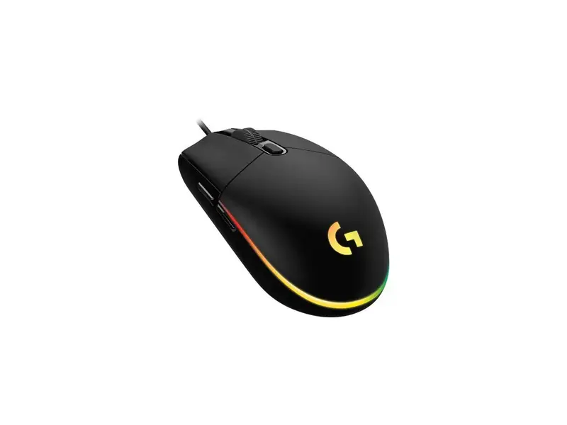 Logitech G203 Wired Gaming Mouse, 8,000 DPI, Rainbow Optical Effect LIGHTSYNC RGB, 6 Programmable Buttons, On-Board Memory, S...