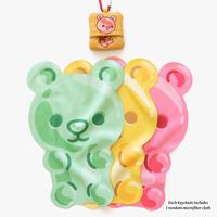 Gummy Bear Microfiber Cloth Keychain Glass/ Screen Cleaner