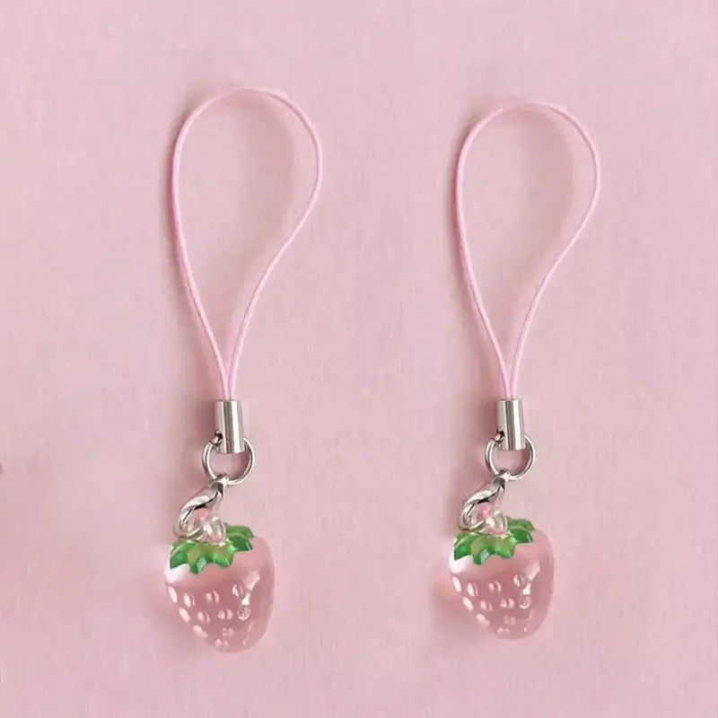Cute Strawberry Design Phone Lanyard, Anti-lost Phone Strap, Phone Hanging Rope, Fashion Phone Accessories for Women & Girls,...