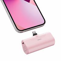 iWALK iPhone Lighting Small Power Bank Portable charger Pink 20W 4500mAh fast charging battery pack compatible with iPhone 8-...