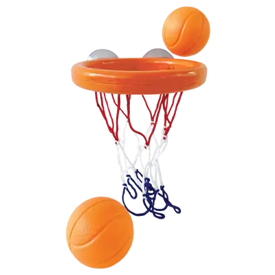 Jool Baby Bathtime Basketball Set | 2 Balls & Suction Hoop for Bathtub Fun