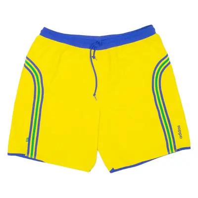 ADIDAS Mesh Lining Mens Swimming Shorts Yellow 2XL W38