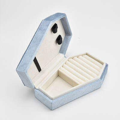 Coffin Shaped Velvet Jewelry Storage Boxes