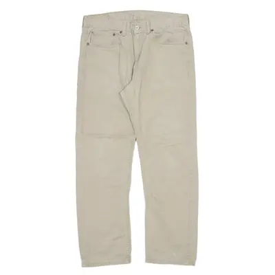 LEVI'S 505 Mens Trousers Beige Regular Straight W34 L30