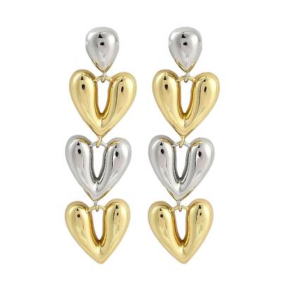 Rack Plating Brass Stud Earrings for Women