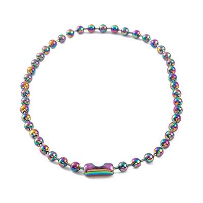 Ion Plating(IP) 304 Stainless Steel Ball Chain Necklaces for Women