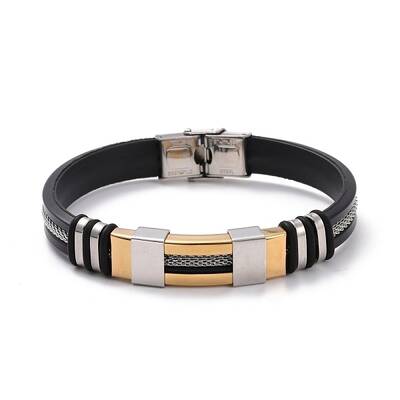 Men's Silicone Cord Bracelet