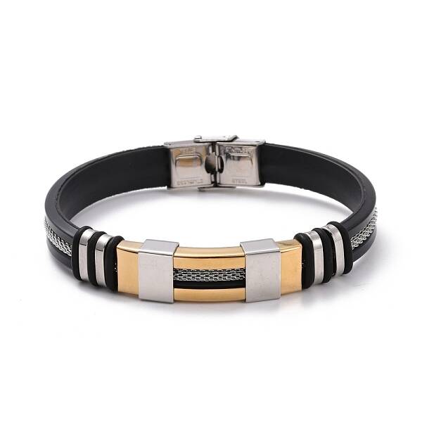 Men's Silicone Cord Bracelet