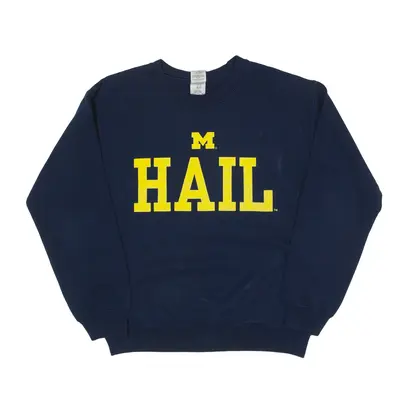 GILDAN Hail USA Sweatshirt Blue Mens S