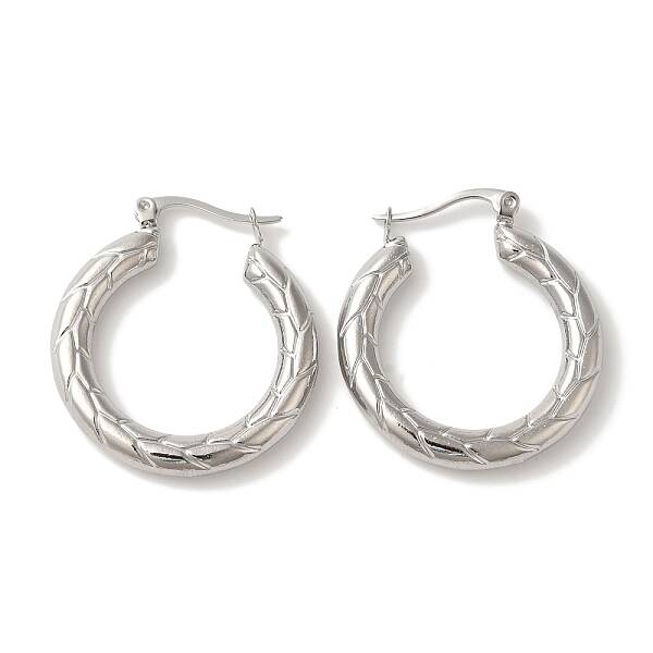 Tarnish Resistant 304 Stainless Steel Hoop Earrings for Women