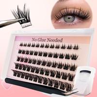 Self Adhesive False Eyelash, Natural Look Fake Eyelash for Extensions, Eye Makeup Product for Women & Girls, Professional Eye...