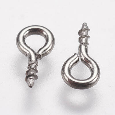 Tarnish Resistant 304 Stainless Steel Screw Eye Pin Peg Bails