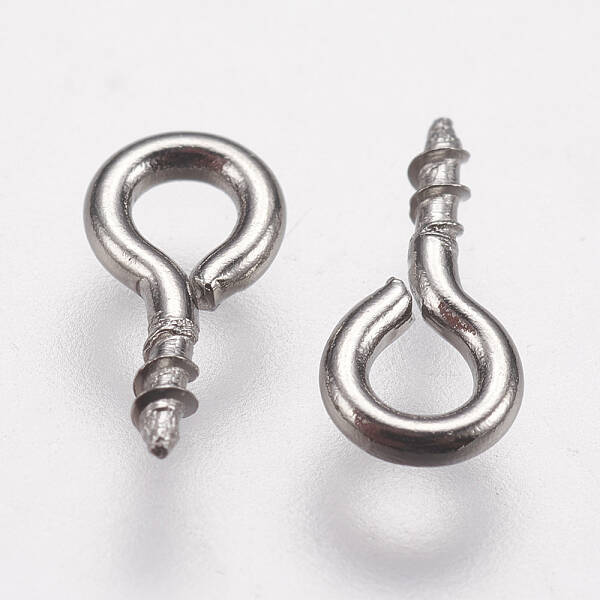 Tarnish Resistant 304 Stainless Steel Screw Eye Pin Peg Bails