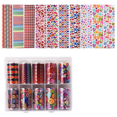 10rolls Nail Art Transfer Stickers
