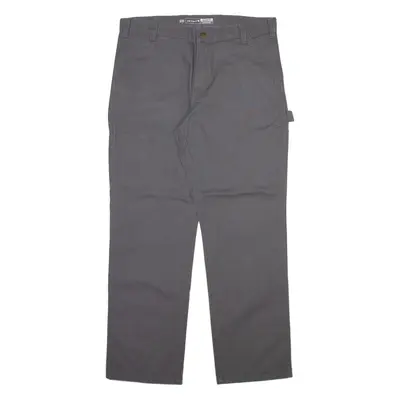 CARHARTT Carpenter Workwear Mens Trousers Grey Relaxed Straight W38 L32
