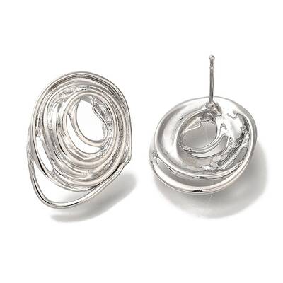 Brass Stud Earrings for Women