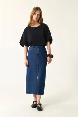Skirt Louria Indigo | Color: INDIGO | Size: 3-L