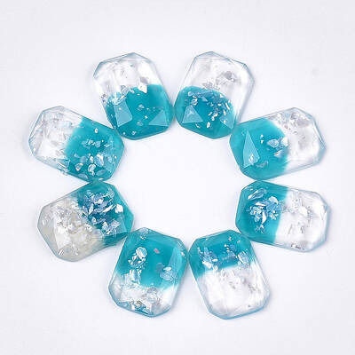 Two Tone Resin Cabochons