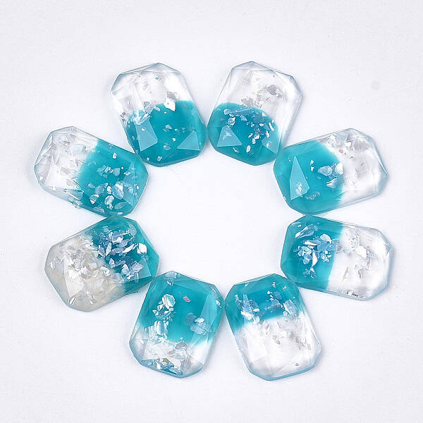 Two Tone Resin Cabochons
