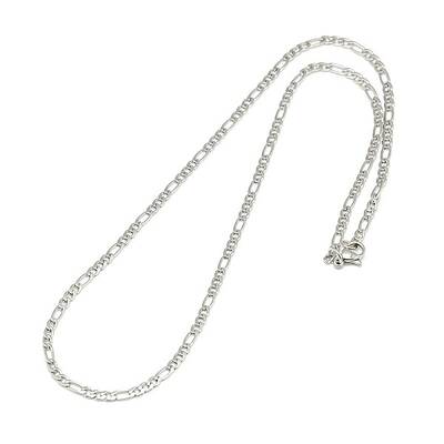 Tarnish Resistant Smooth Surface 304 Stainless Steel Figaro Chain Necklace Making