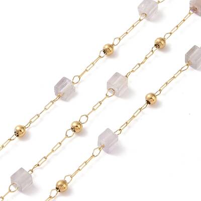 Natural Amethyst Square Beaded Chains