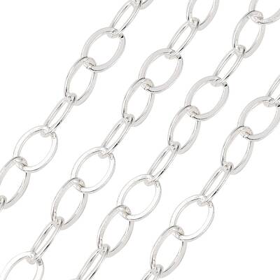 Electroplate Brass Paperclip Chains
