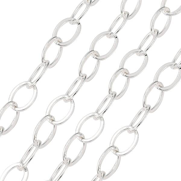 Electroplate Brass Paperclip Chains