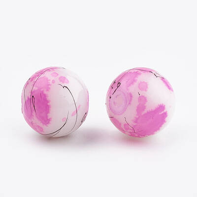 Drawbench & Baking Painted Glass Beads Strands