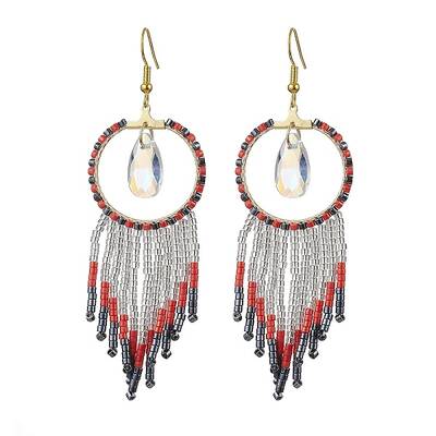 Seed Glass Dangle Earring