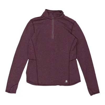 Carhartt 1/4 Zip - XS Purple Polyester