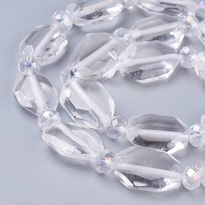 Natural Quartz Crystal Beads Strands