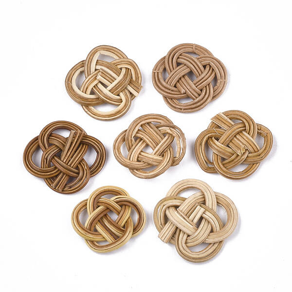 Handmade Reed Cane/Rattan Woven Pendants