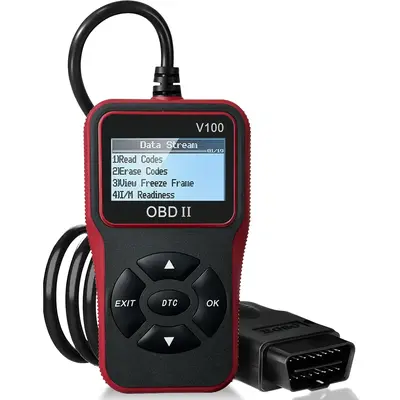 OBDII Scanner, Car Code Reader, Check Engine Light Reader, OBDII/EOBD Car Computer Diagnostic Scan Tool, Full Functions with ...