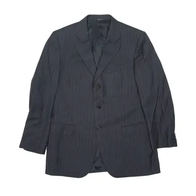 PRADA Milano Blazer Jacket Grey Wool Pinstripe Mens M